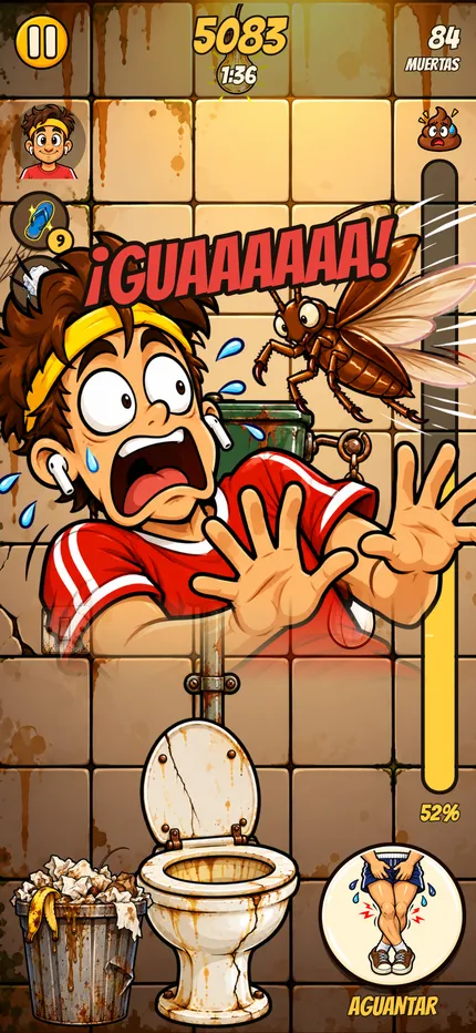 Una cucaracha voladora le toca la cara a Benji
