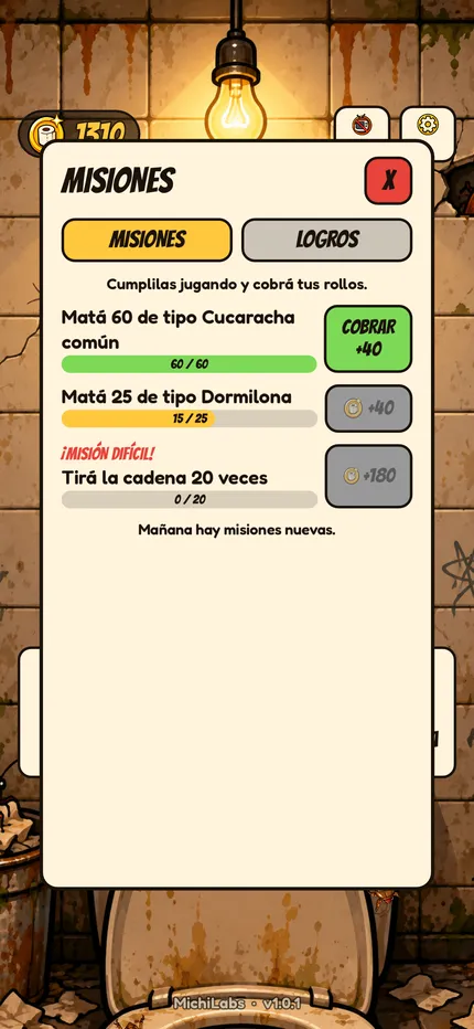 Misiones diarias del juego